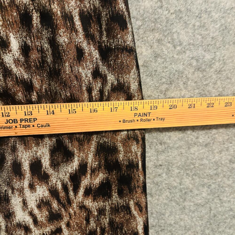 Lafayette 148 New York Dress Womens Size 0 Brown Leopard Floral Animal Sheath - Picture 14 of 15